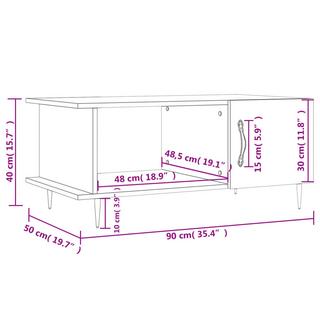 VidaXL Couchtisch holzwerkstoff  