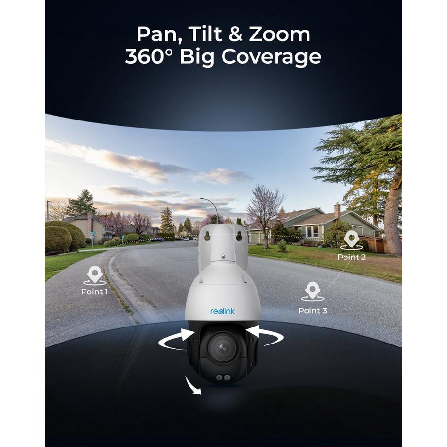 Reolink  Reolink P850 360° 4K PoE Kamera & 16x Zoom 