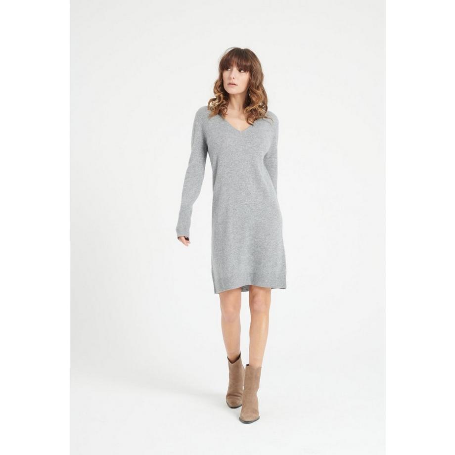 Abito LILLY 10 con scollo a V - 100% cashmere