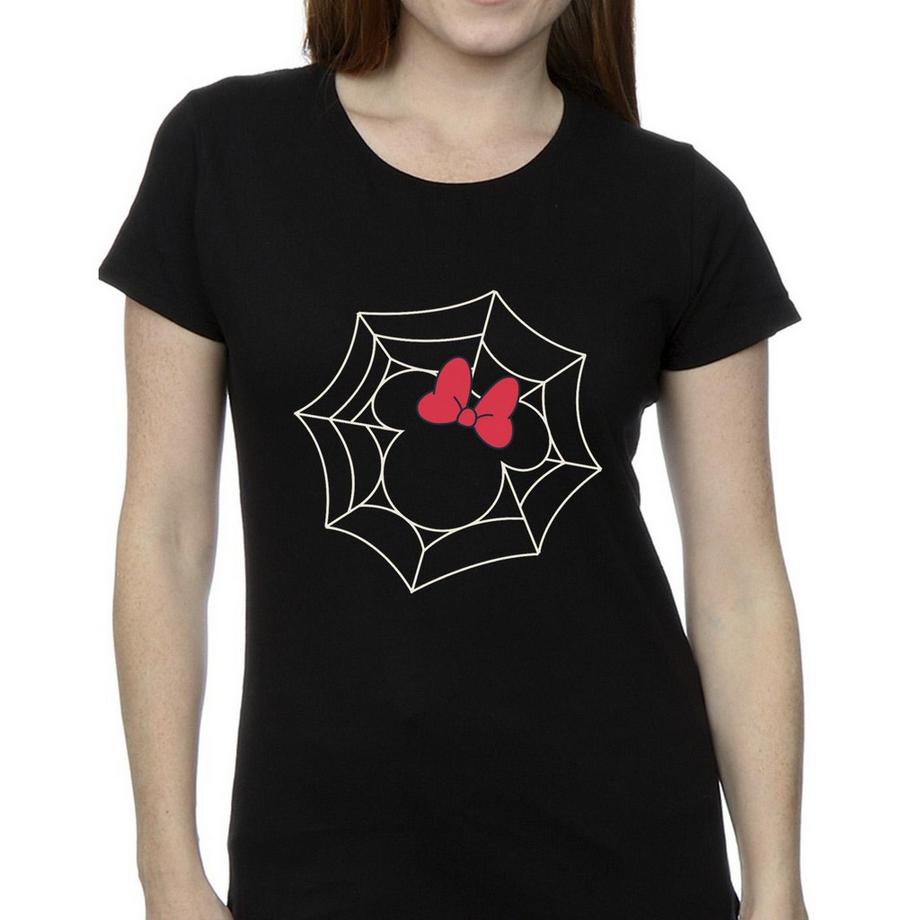 Disney Minnie Maus Spinnennetz T-Shirt  