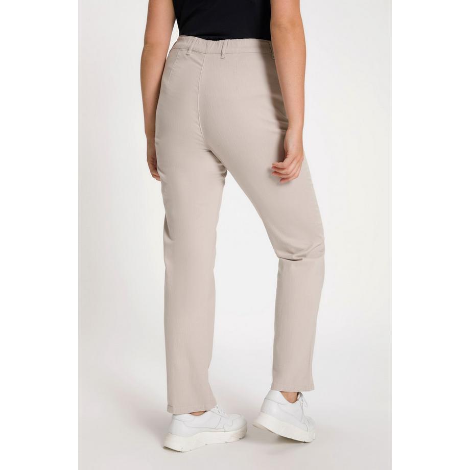Ulla Popken Mony Pantaloni estivi leggeri elasticizzati con tasche con zip  