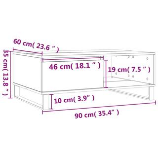 VidaXL Couchtisch holzwerkstoff  