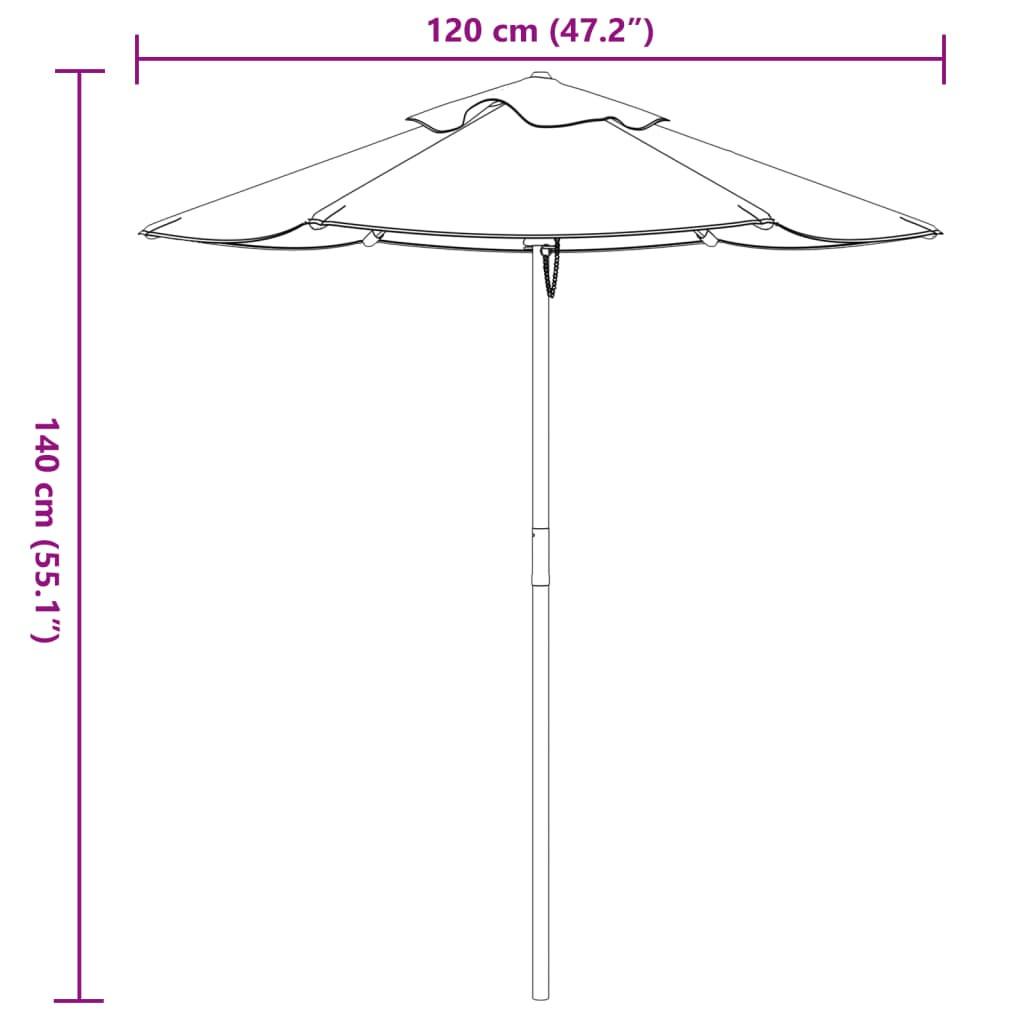 VidaXL Parasol de jardin  