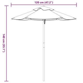 VidaXL Parasol de jardin  