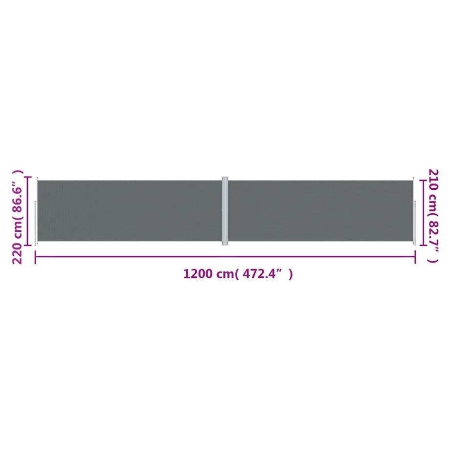 VidaXL tenda da sole laterale  