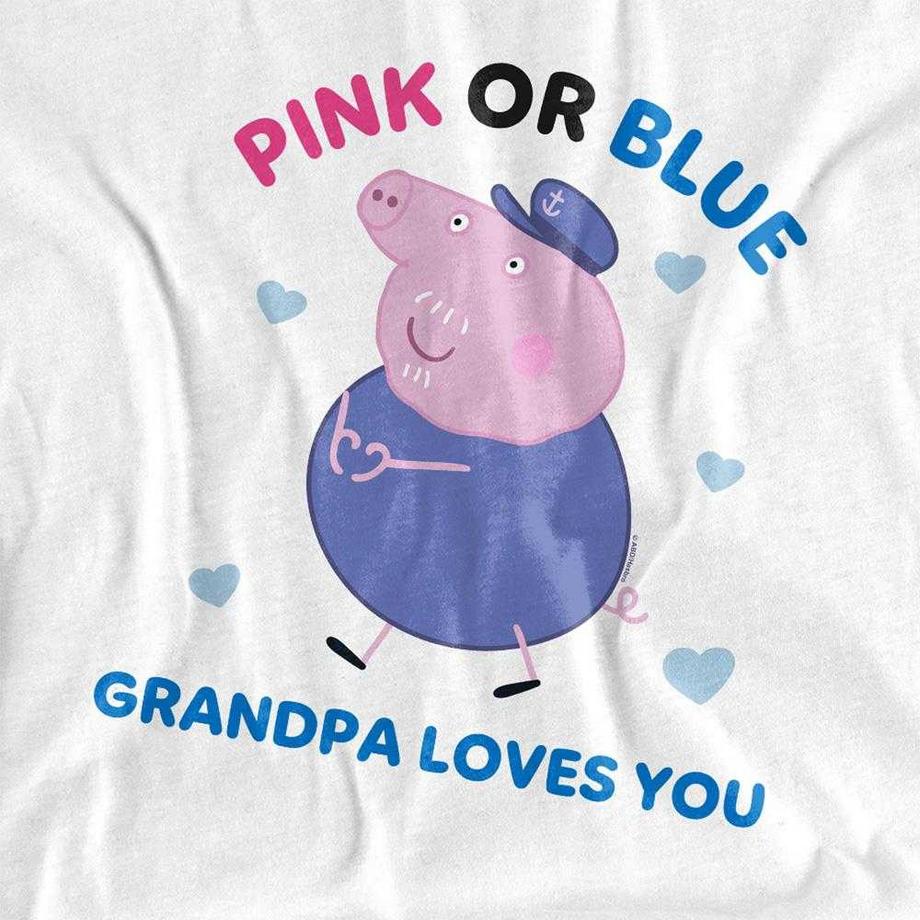 Peppa Pig T-Shirt Pink or Blue Grandma Pig Loves You  
