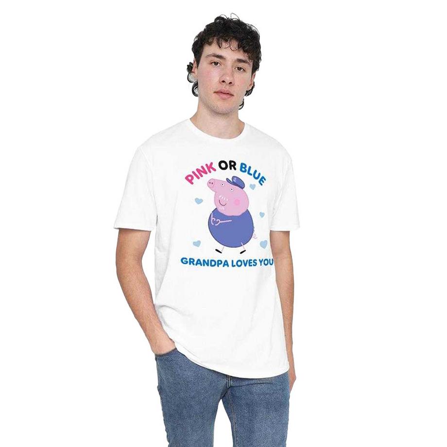 Peppa Pig T-Shirt Pink or Blue Grandma Pig Loves You  