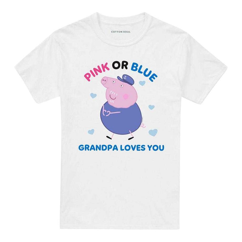 T-ShirtPink Or Blue Grandma Pig Loves You