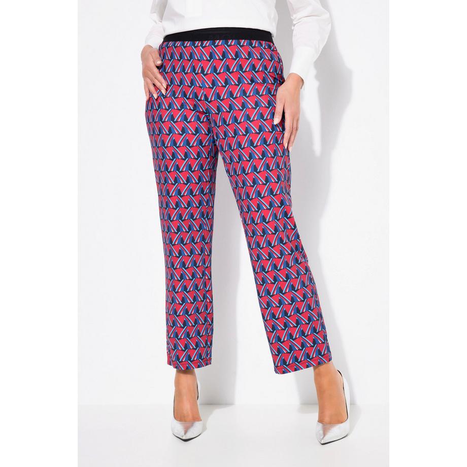 Ulla Popken Pantalon Sienna en Jersey Jambe Étroite Taille Élastique  