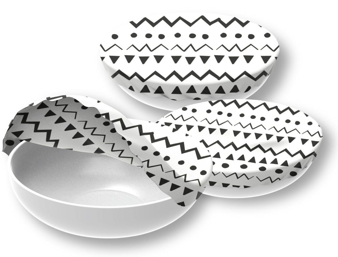 Nuts Innovations  Bowl Cover Ethno assortiert 3er Set 