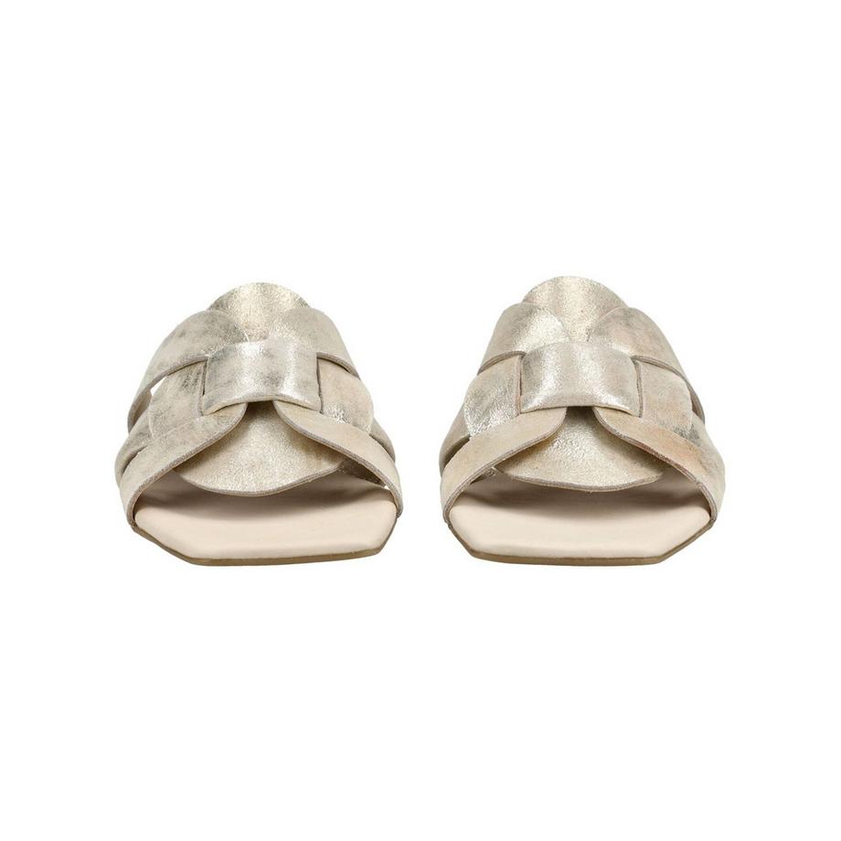 Paul Green Mule en cuir velours à brides croisées  