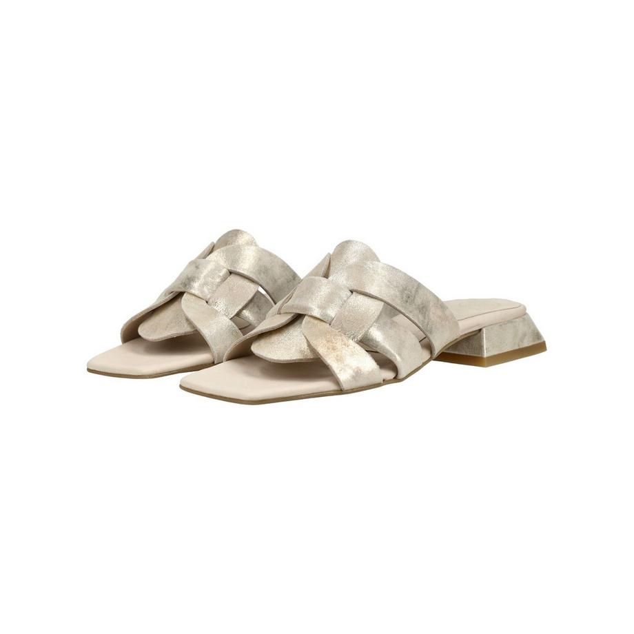 Paul Green Mule en cuir velours à brides croisées  