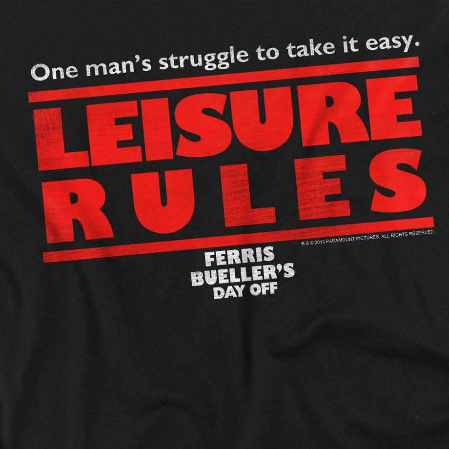 Ferris Bueller´s Day Off  Ferris Bueller's Day Off Leisure Rules Maglietta 