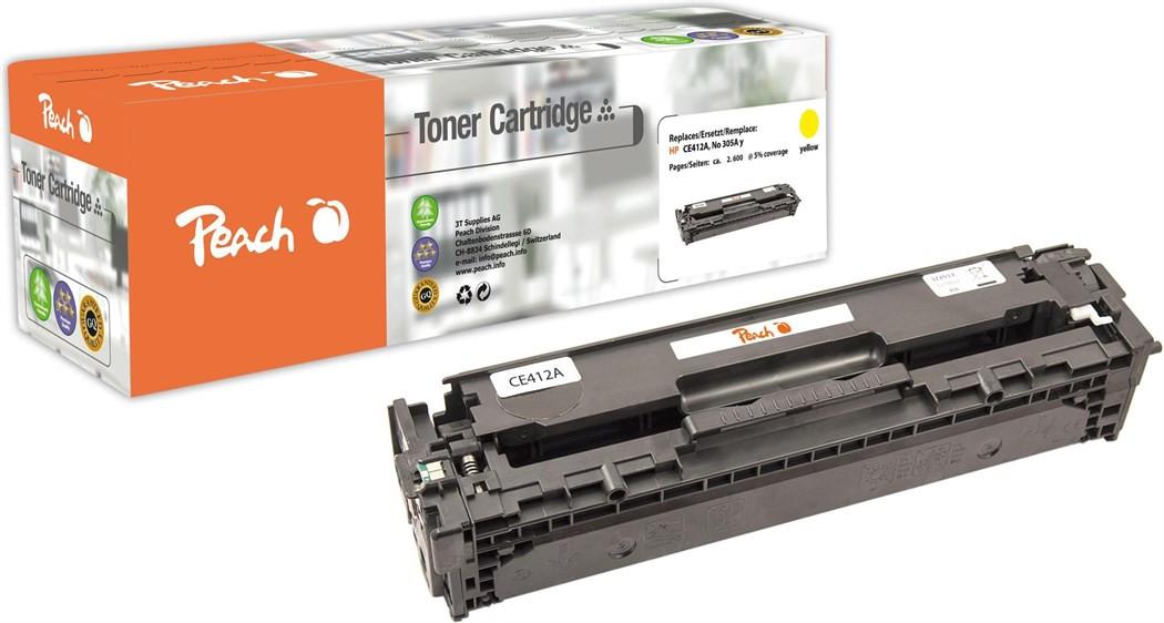 Peach  Toner HP CE412A 2600 Seiten, yellow 