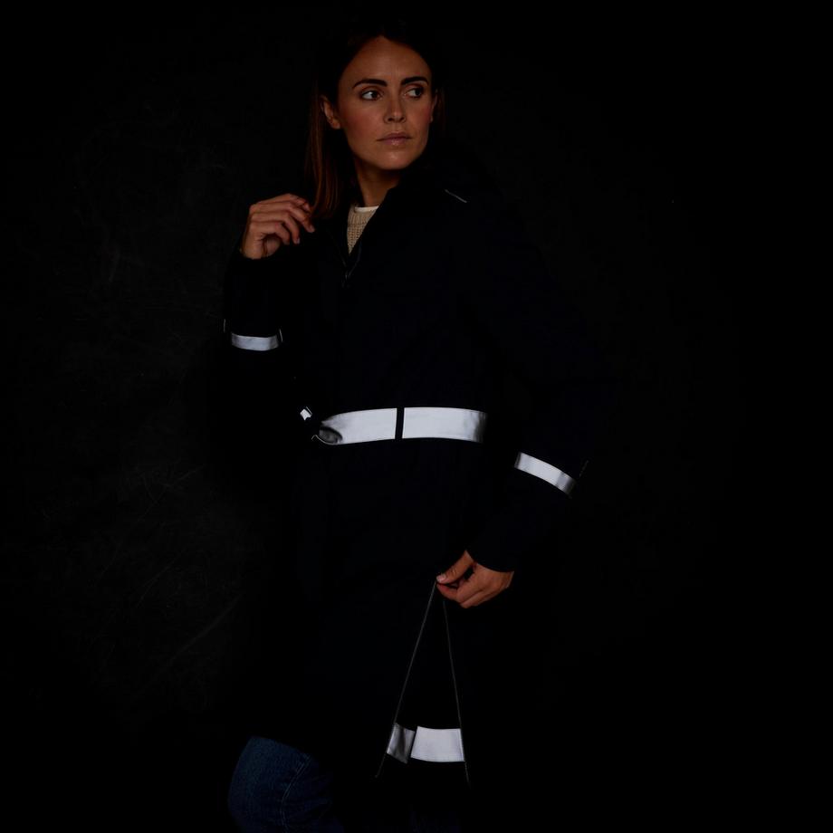 BTWIN  Parka femme imperméable à capuche polyester 
