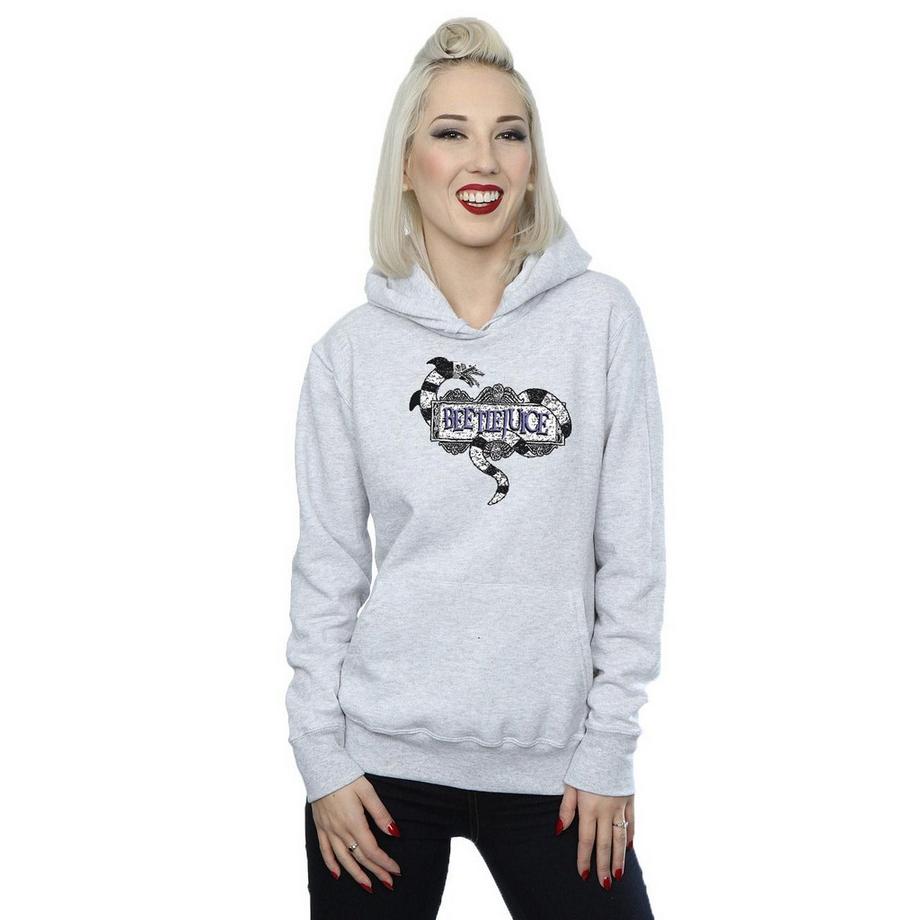 Beetlejuice Snake Logo Felpa con cappuccio  