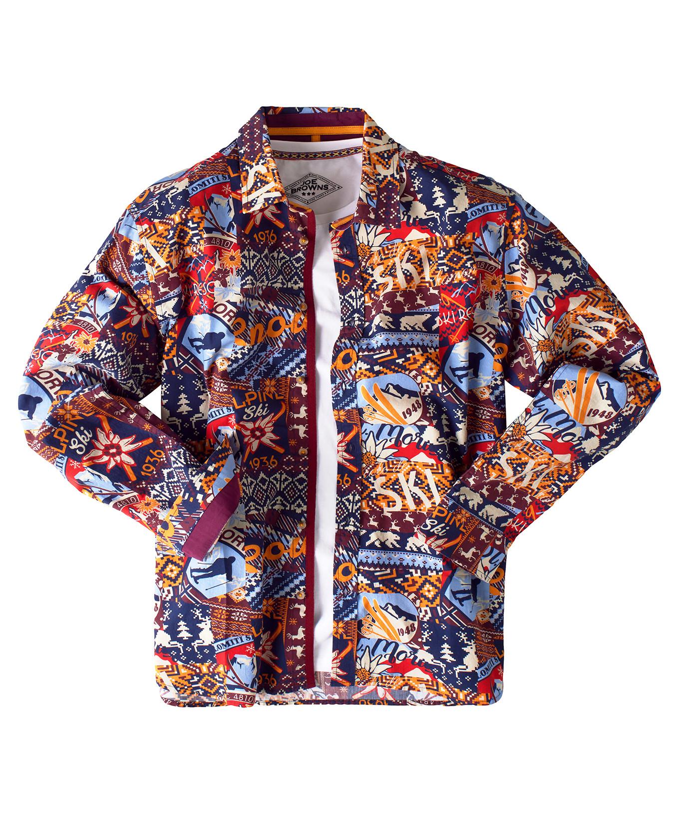 Joe Browns  Winter Ski Patchwork Shirt 