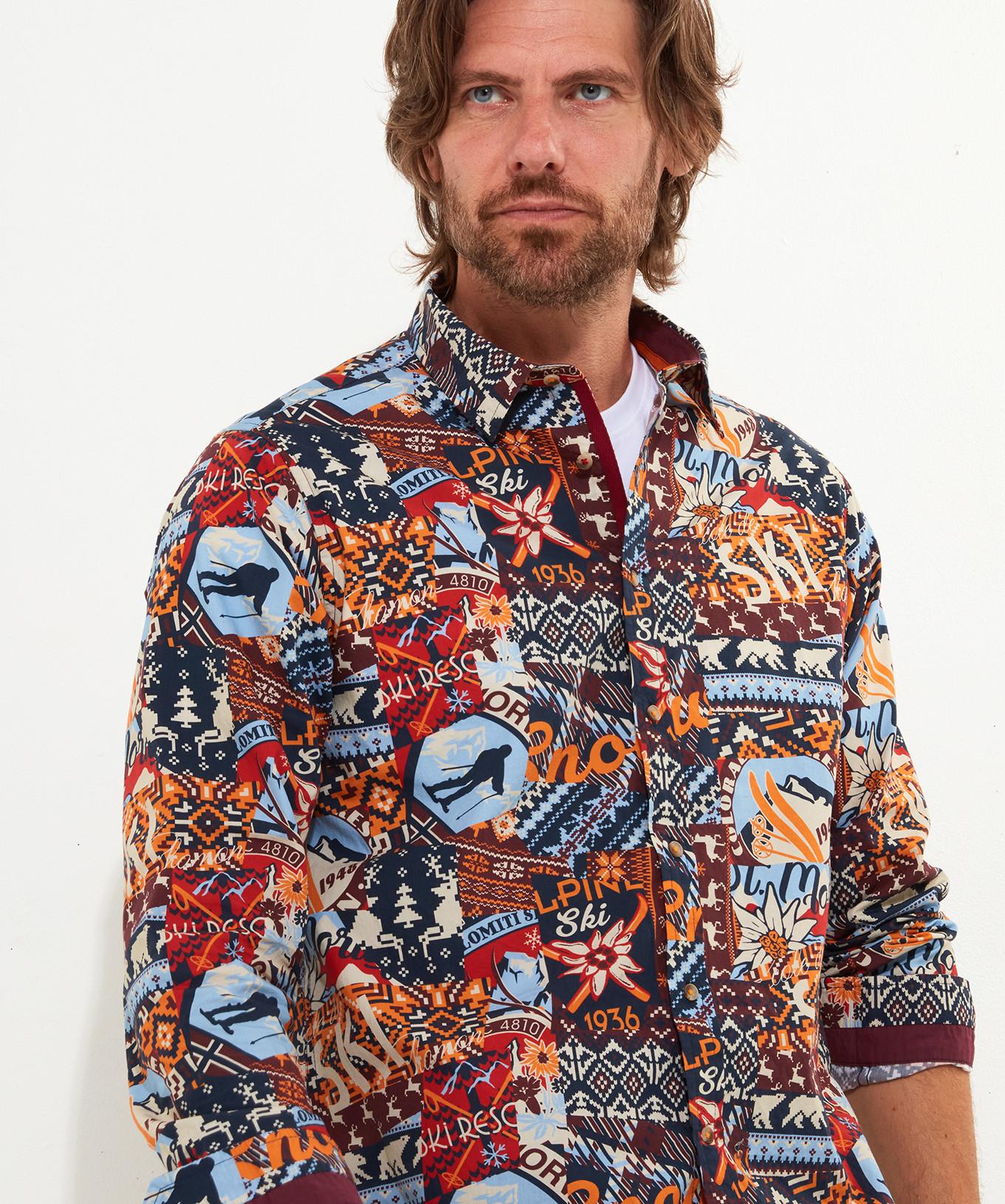 Joe Browns  Winter Ski Patchwork Shirt 