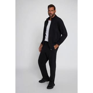 JP1880  Tenue de jogging, 2 pièces, Homewear, veste et pantalon noir 