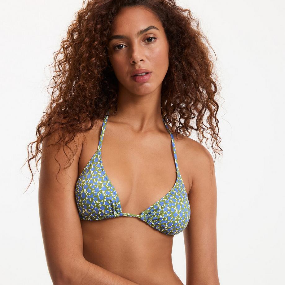 La Redoute Collections Bikini Oberteil mit Blumenmuster Triangel  