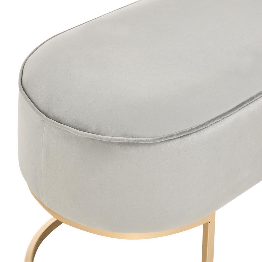 Beliani Banc rembourré en Velours Glamour MILRY  