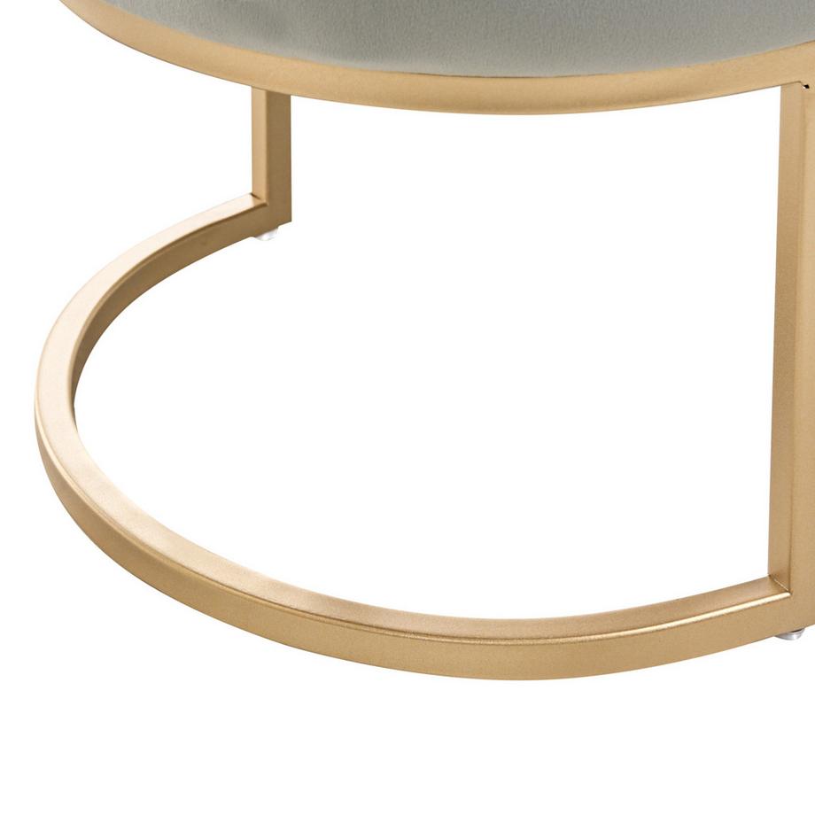 Beliani Banc rembourré en Velours Glamour MILRY  