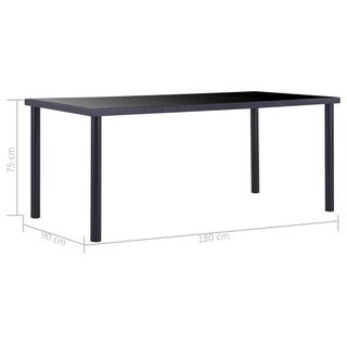 VidaXL Table de salle à manger verre  