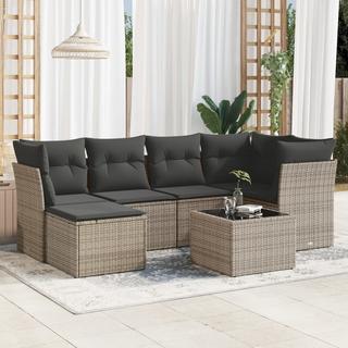 VidaXL set divano da giardino Polirattan  