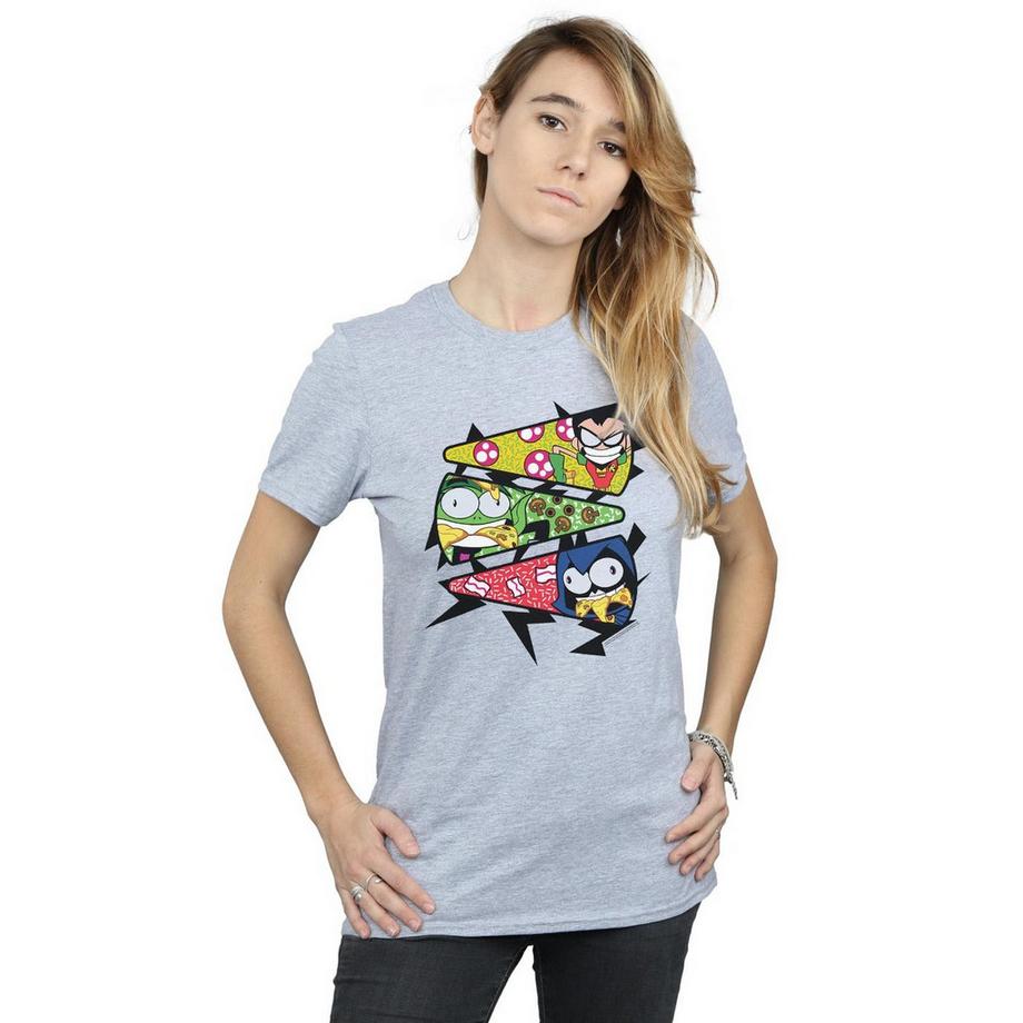 DC COMICS Teen Titans Go Pizza Stack T-Shirt  