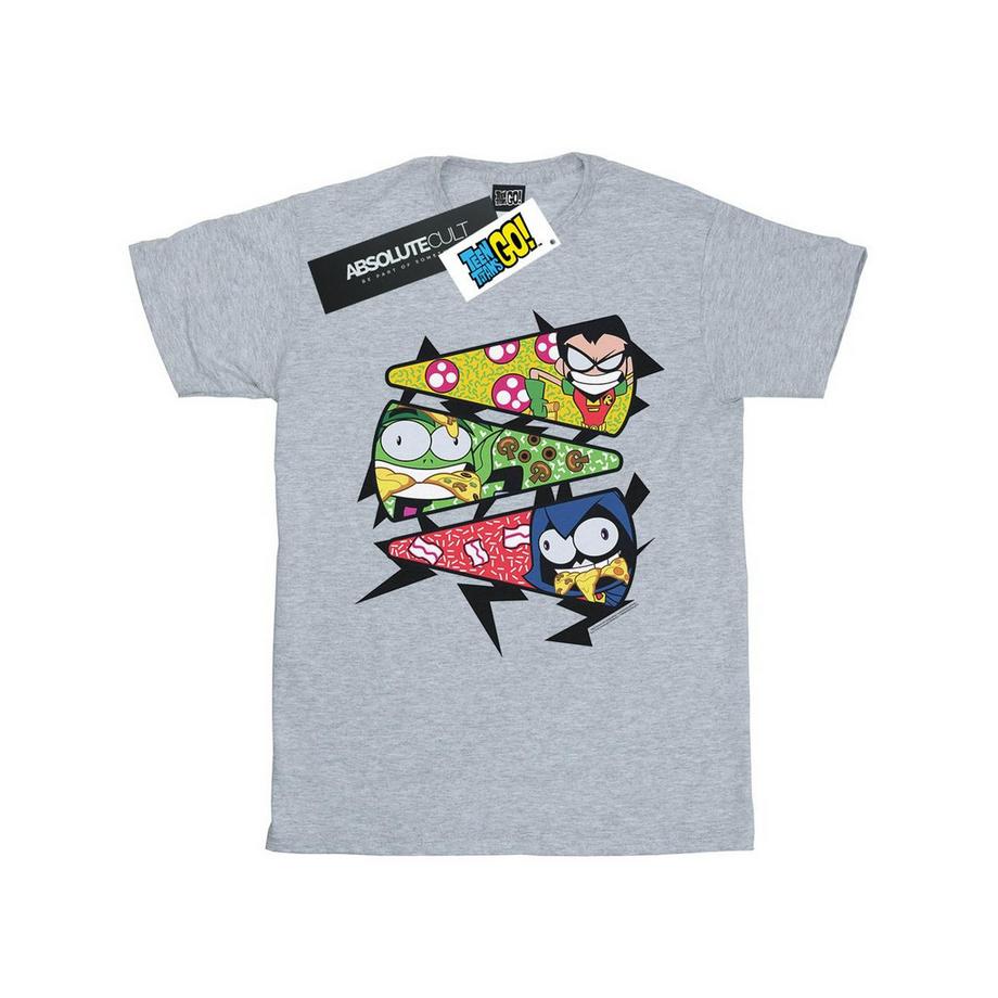 DC COMICS Teen Titans Go Pizza Stack T-Shirt  