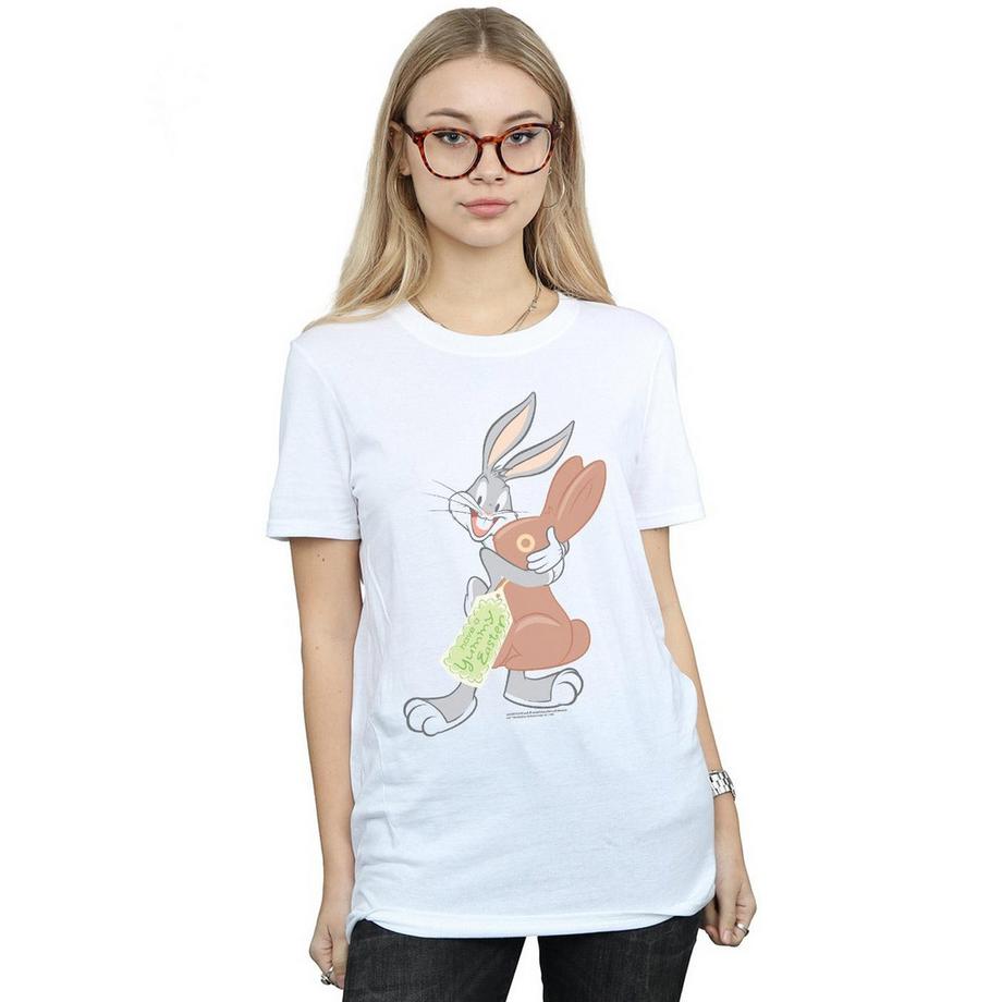 LOONEY TUNES Yummy Easter Imprimé T-Shirt Coupe Boyfriend  