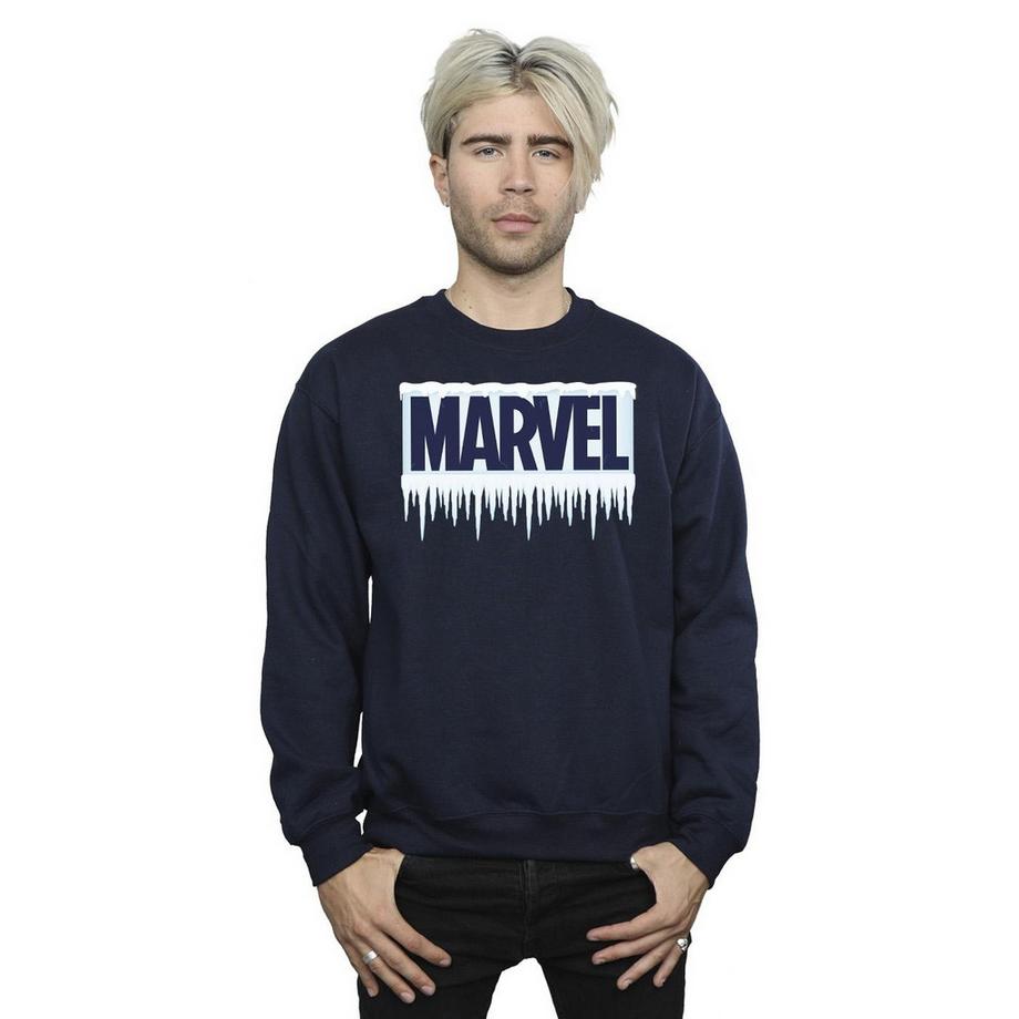 MARVEL Logo Stampa Grafica Felpa  
