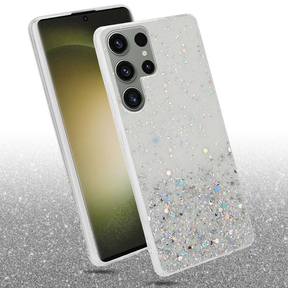 Cadorabo  Hülle für Samsung Galaxy S23 ULTRA mit Glitzer Design 