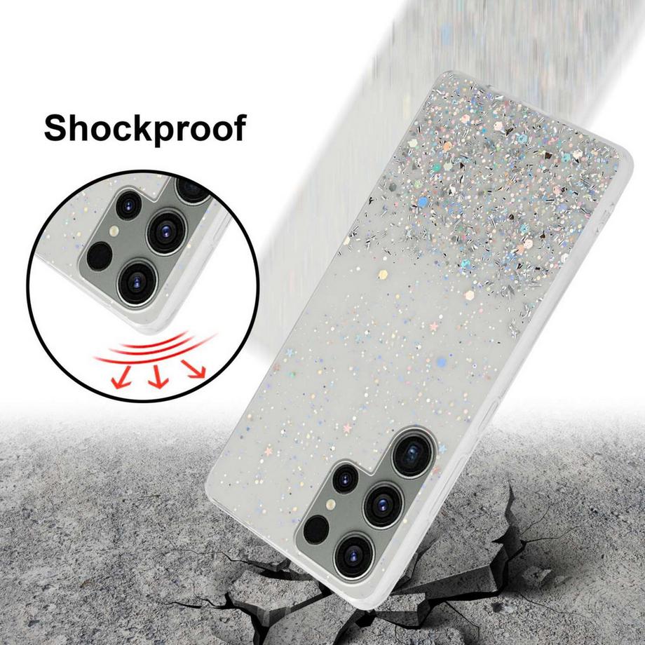 Cadorabo  Hülle für Samsung Galaxy S23 ULTRA mit Glitzer Design 