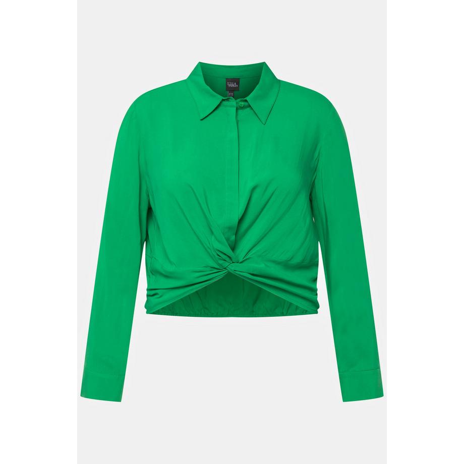 Ulla Popken Chemisier Court Nœud Manches Longues  