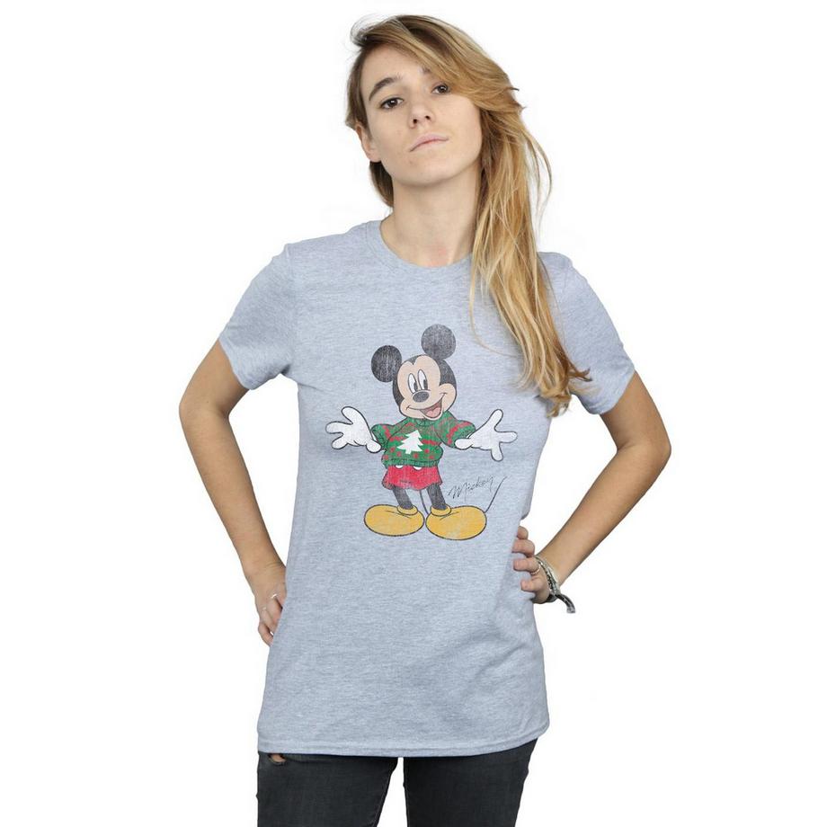 Disney Mickey Mouse Christmas Jumper T-Shirt  