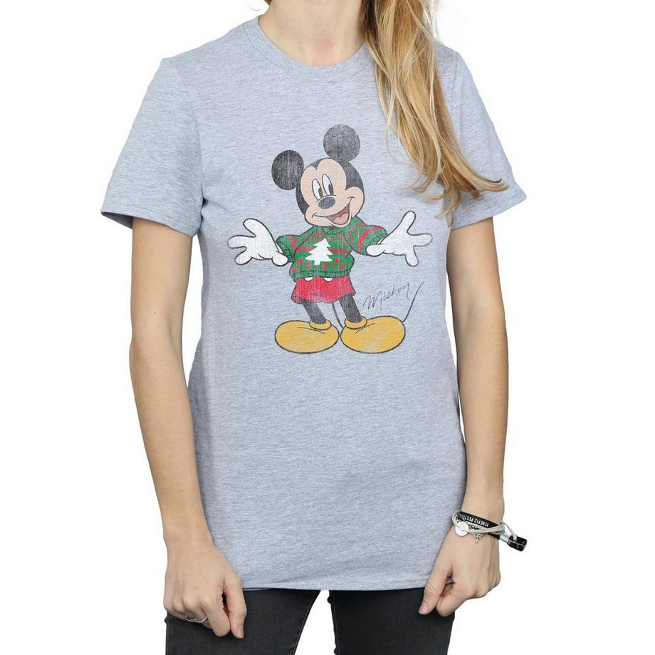 Disney Mickey Mouse Christmas Jumper T-Shirt  