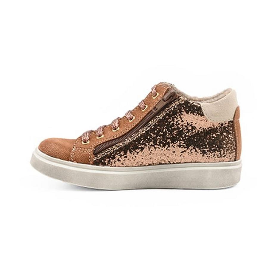 Bopy Sadiscoeur-31 Sneakers alte glitterate con applicazione a cuore  