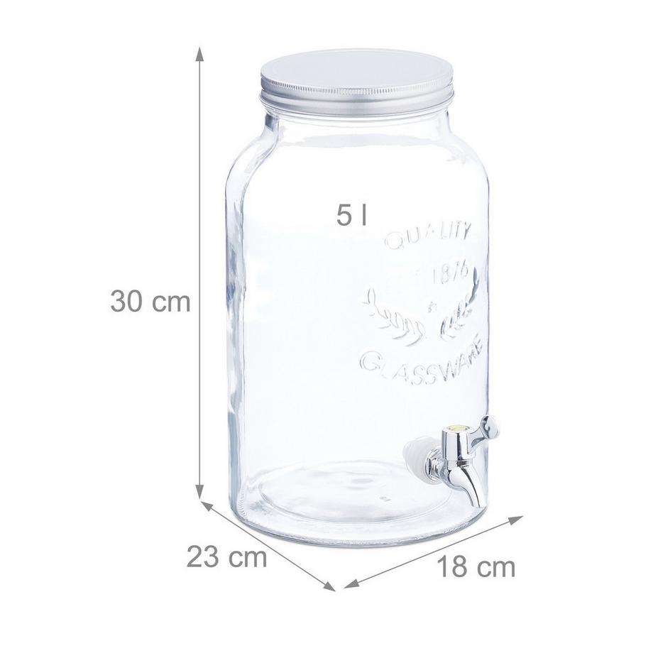 B2X Distributeur de boissons 5 L au design vintage  