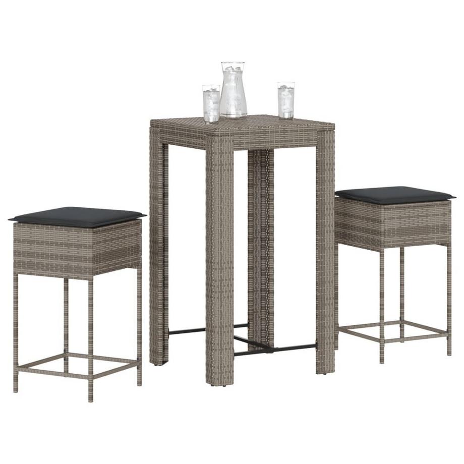 VidaXL Gartenbar set poly-rattan  