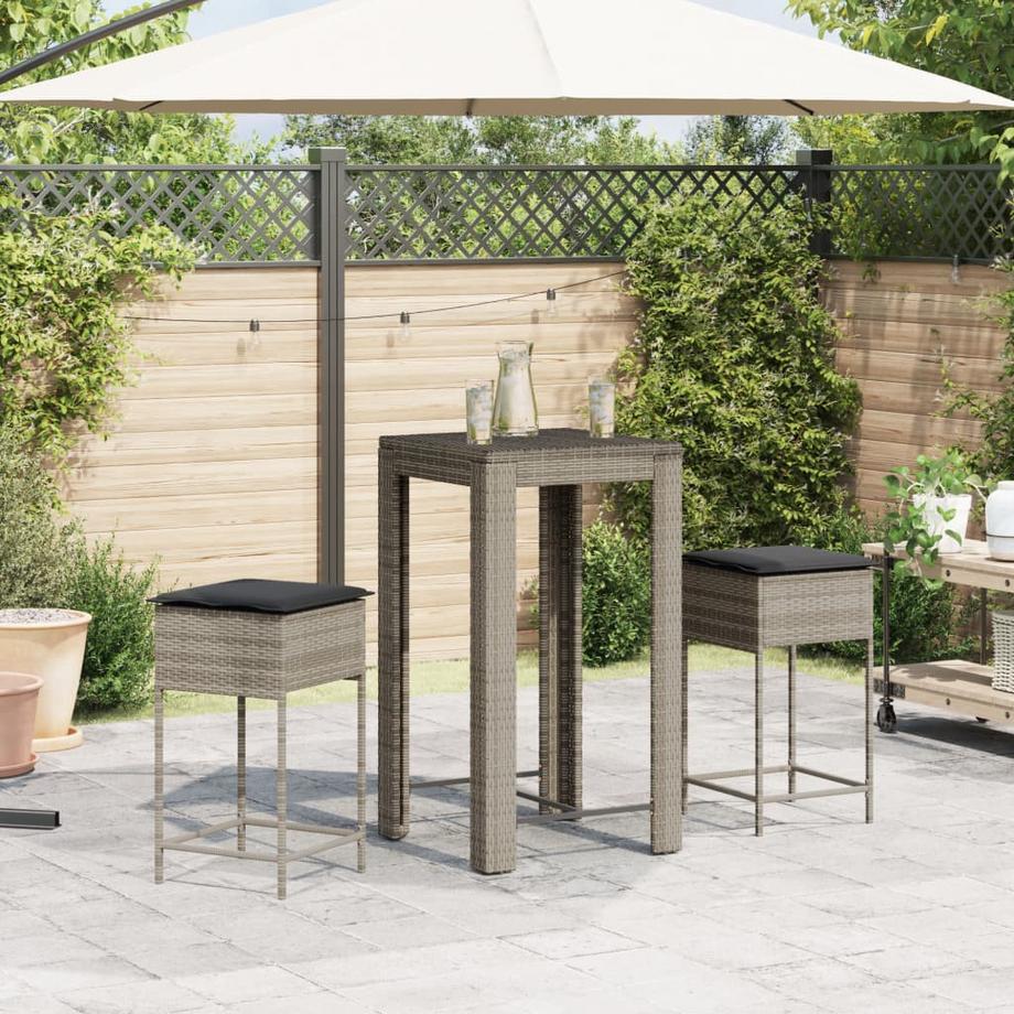 VidaXL Gartenbar set poly-rattan  