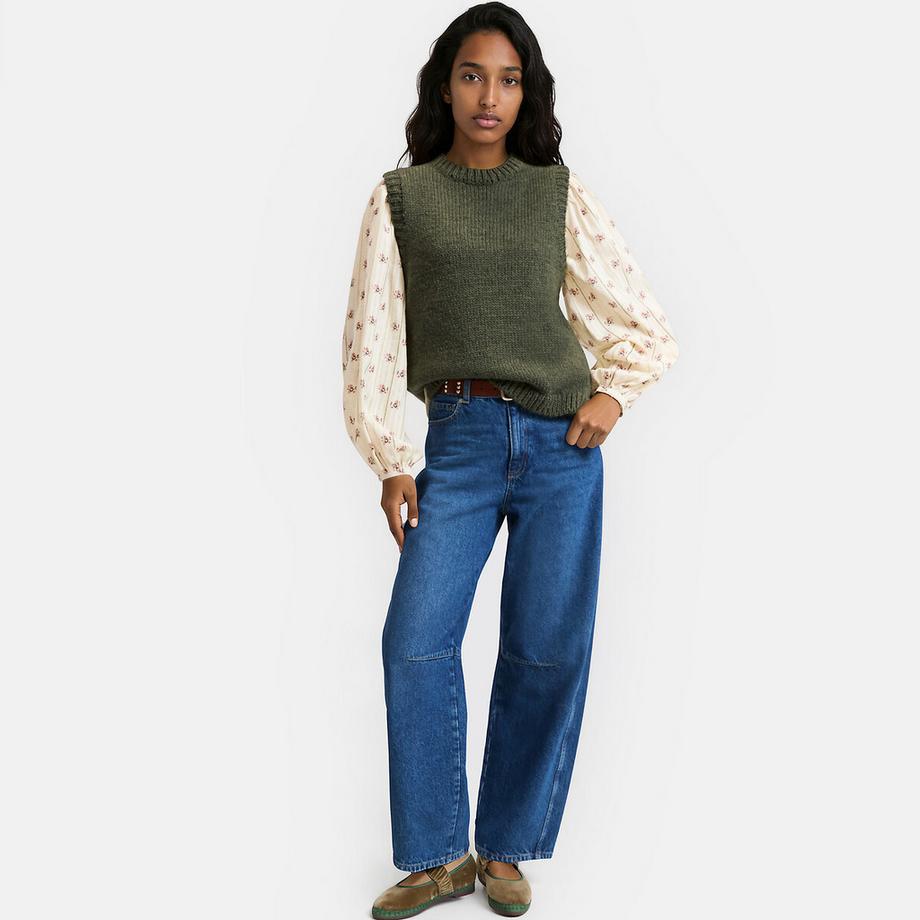 La Redoute Collections Gilet a maglia collo tondo  