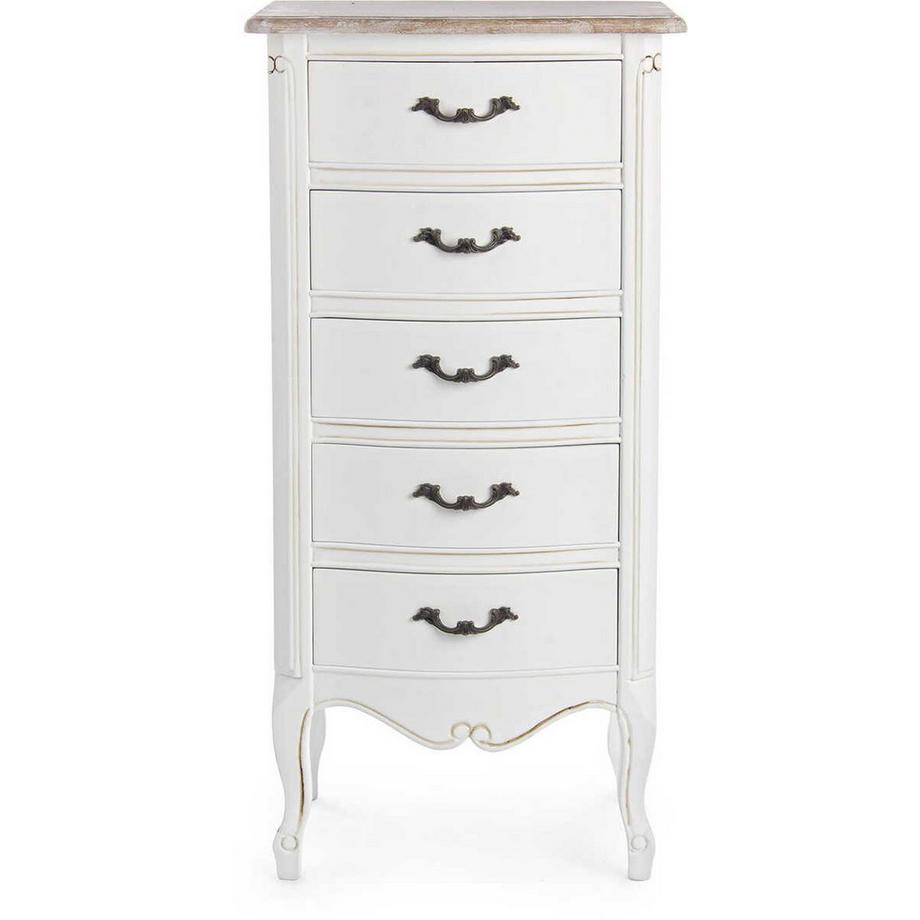 mutoni Commode haute 5 tiroirs Justine  