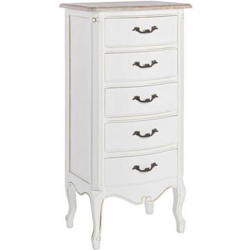 Commode haute 5 tiroirs Justine