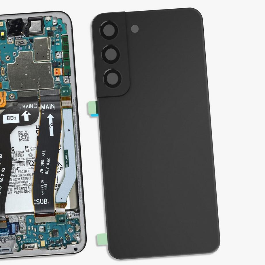 SAMSUNG  Akkudeckel Samsung Galaxy S22 Schwarz 