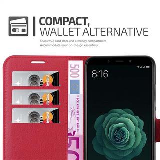 Cadorabo  Housse compatible avec Xiaomi Mi A2 / Mi 6X - Coque de protection avec fermeture magnétique, fonction de support et compartiment pour carte 