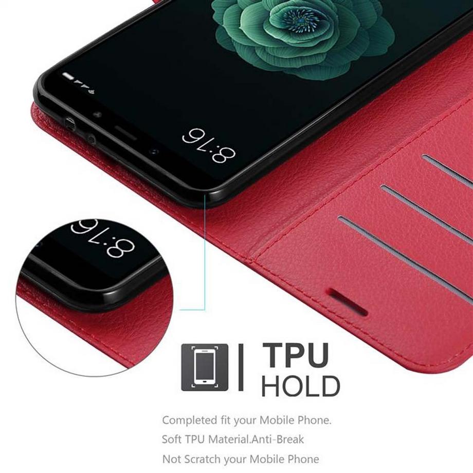 Cadorabo  Hülle für Xiaomi Mi A2 / Mi 6X Standfunktion, Kartenfach 