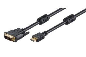 M-CAB  M-Cab HDMI/DVI-D cable 2m black Nero 