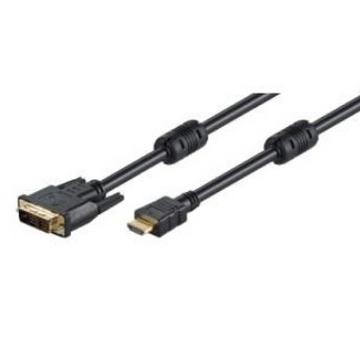 M-Cab HDMI/DVI-D cable 2m black Noir