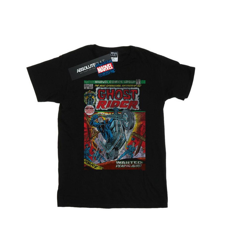 MARVEL Ghost Rider Distressed Comic Cover T-Shirt  